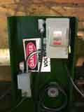 The beefy switch for the 25kVA transformer -- the heart of the bombarder! 