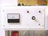 Bombarder panel -- amp meter, switch [lower right] and indicator lights