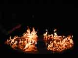 flames dance