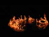 flames dance