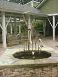Lily fountain square on