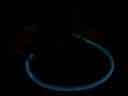 The flame moves through the tube
