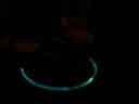 The flame moves through the tube