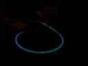 The flame moves through the tube