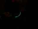 The flame moves through the tube